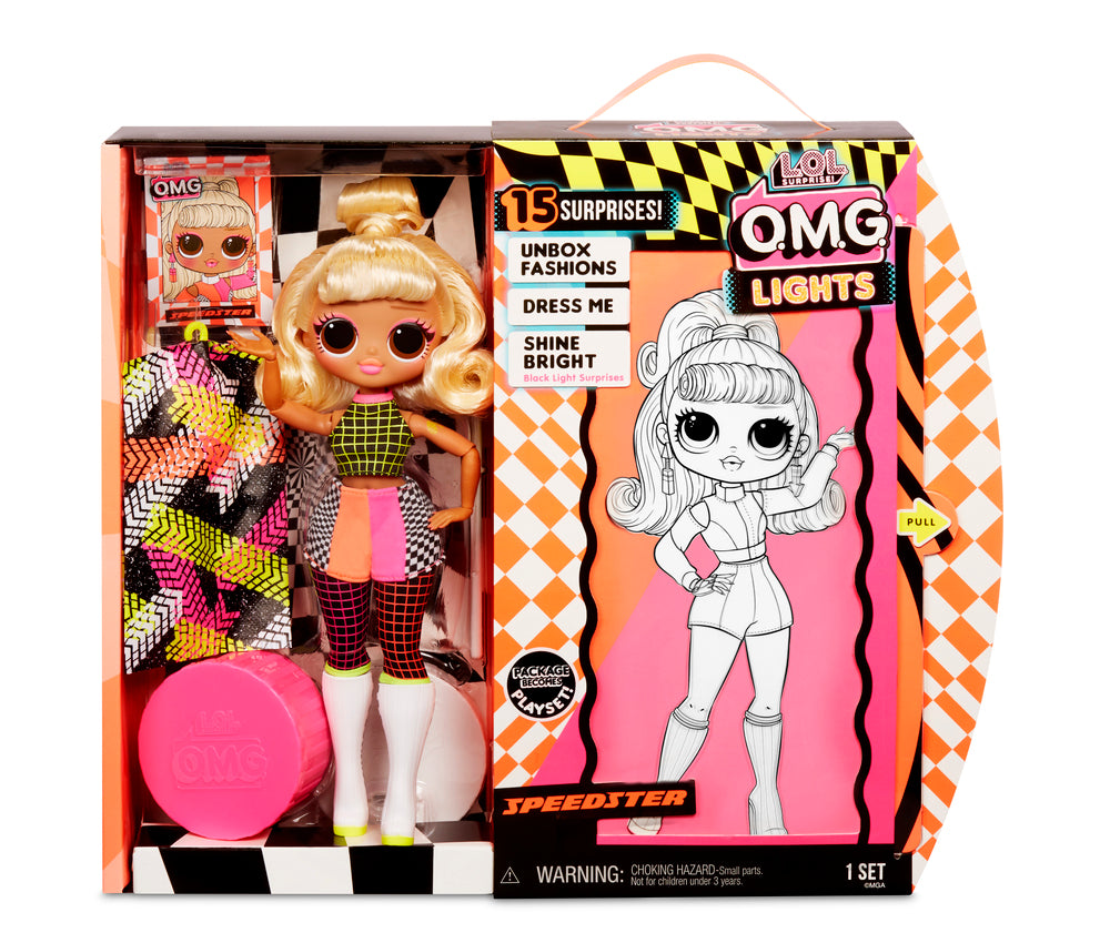 L.o.l. surprise omg doll lights series drag racer