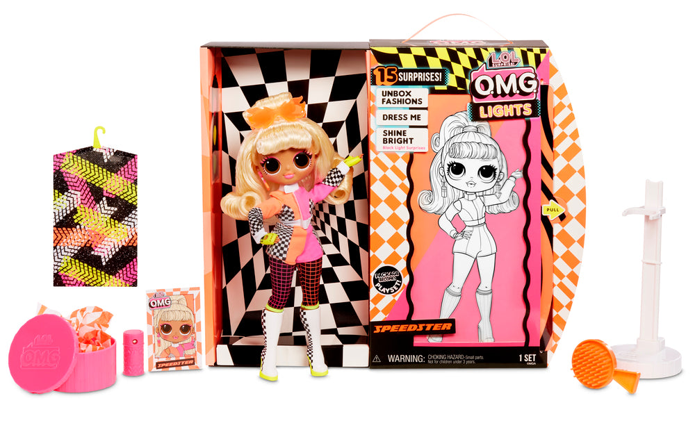 L.o.l. surprise omg doll lights series drag racer