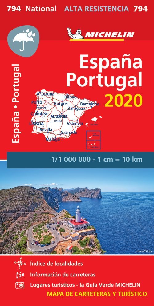 Spain & Portugal: High Resistance 2020, Michelin National Map 794