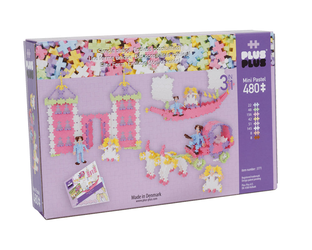 Plus-Plus pastel princess 3i1 480 stk
