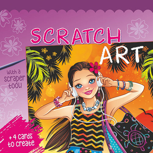 Scratch art - Kridse-Kradse - Sommerpiger - Lilla
