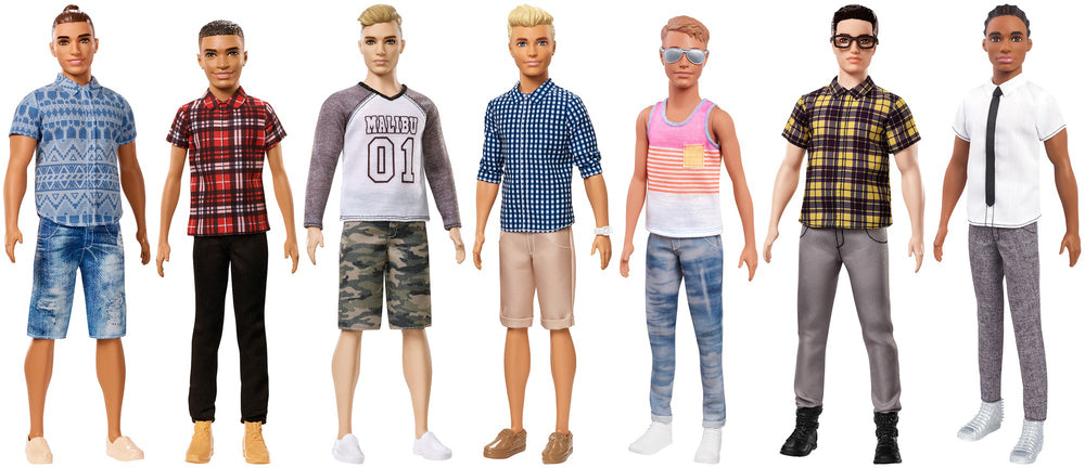 Barbie fashionistas ken dukke asst