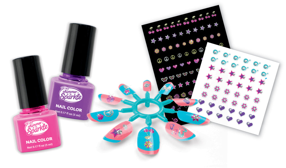 Shimmer 'n sparkle lite up salon manicure set