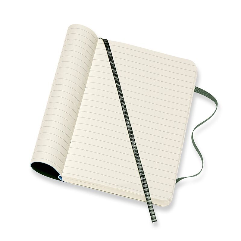 Notesbog Moleskine classic pocket soft r myr green 9x14cm