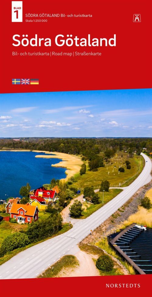 Södra Götaland : bil- och turistkarta - road map - Straßenkarte
