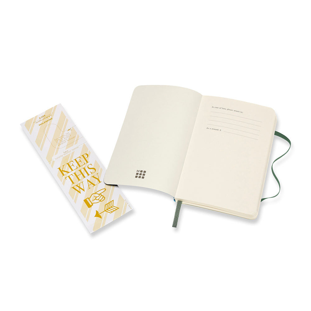Notesbog Moleskine classic pocket soft p myr green 9x14cm