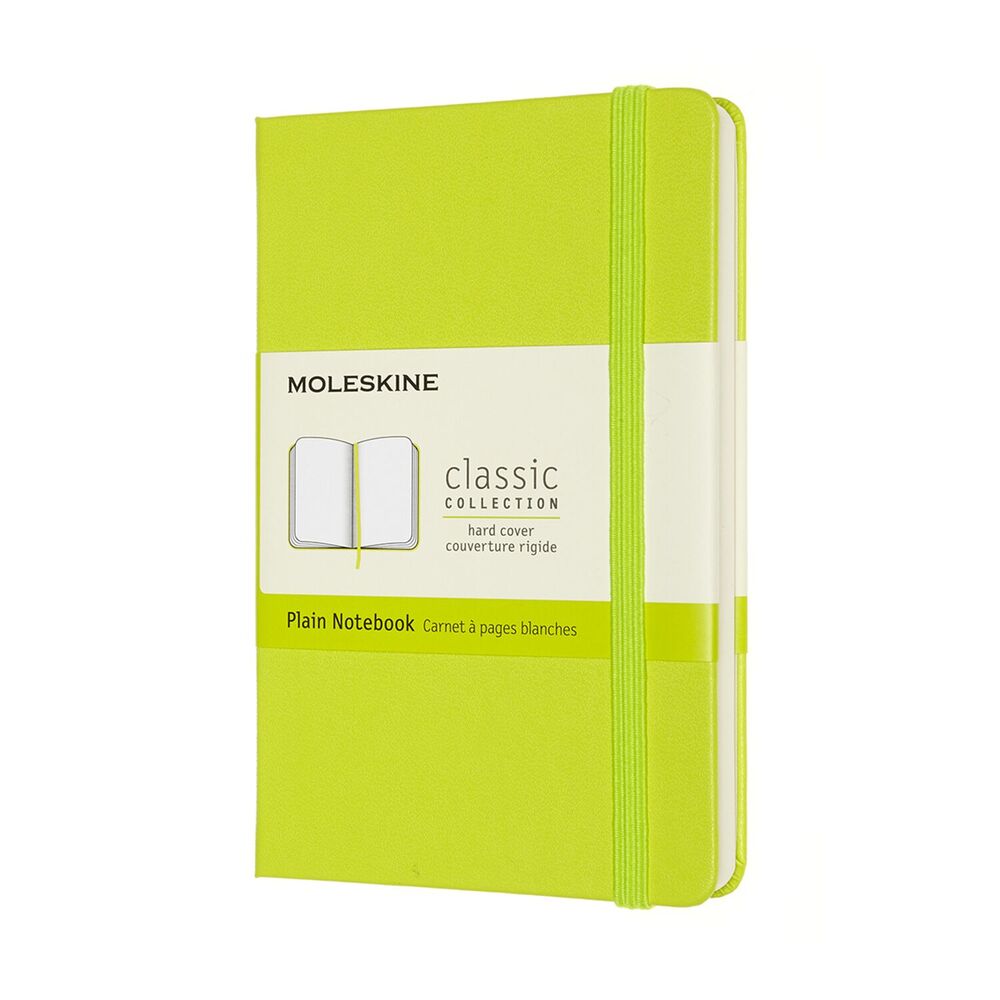 Notesbog Moleskine classic pocket hard p lemgreen 9x14cm