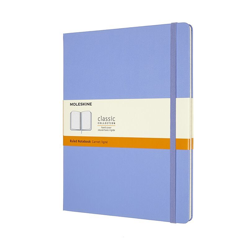Notesbog Moleskine classic xl hard r hyd.blue 19x25cm
