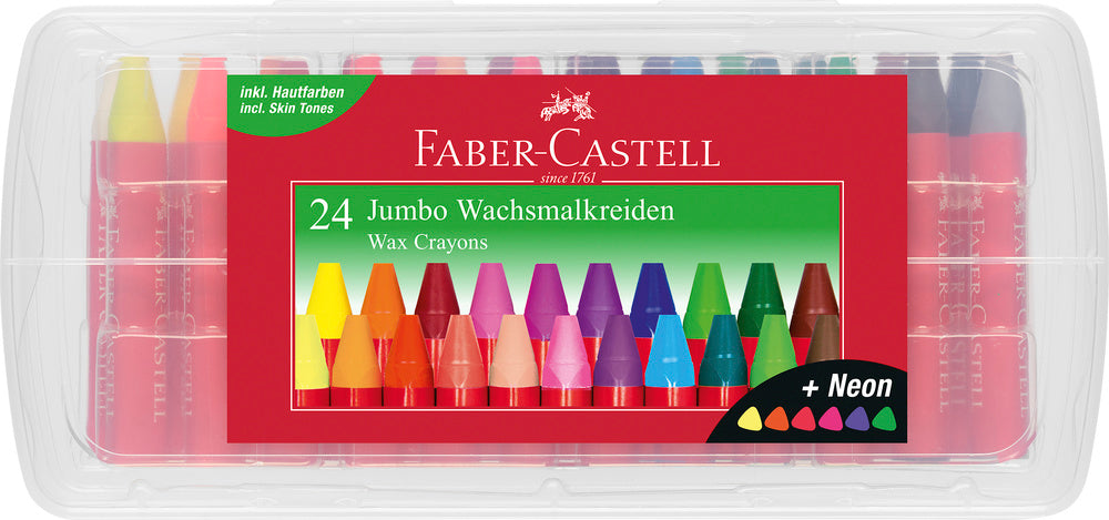 Vokskridt jumbo Faber-Castell 24 farver