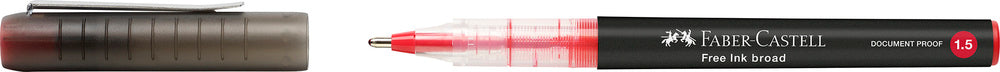 Broadpen free ink Faber-Castell 1,5 rød