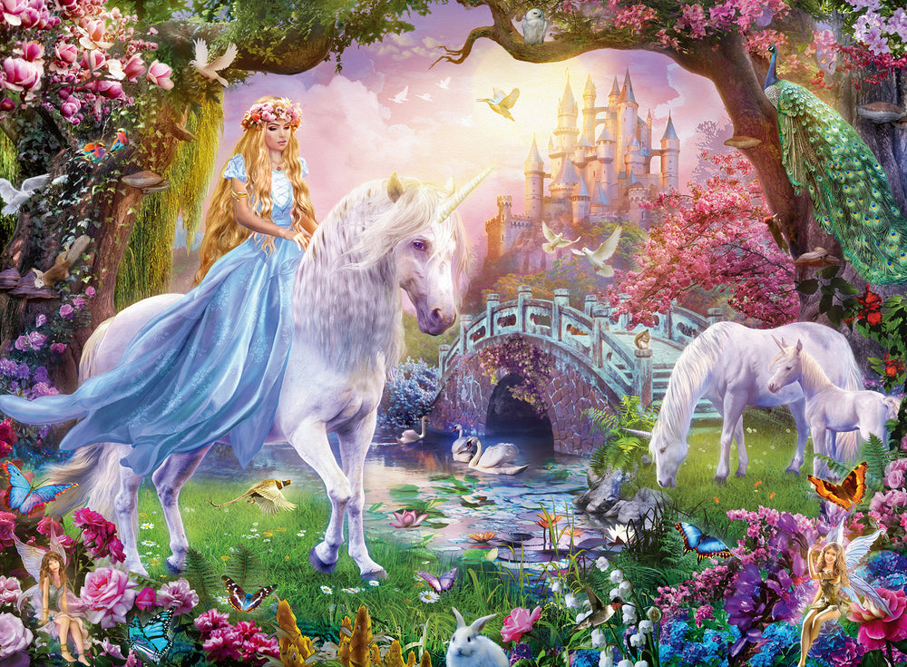 Puslespil magical unicorn 100 brikker