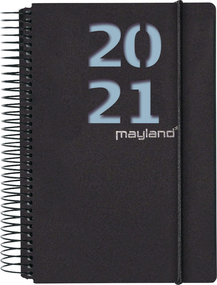 Spiralkalender 1 dag sort 2 blade 2021 Mayland