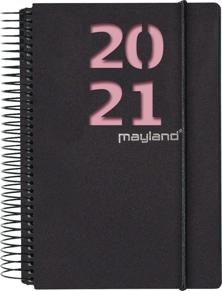 Spiralkalender 1 dag sort 2 blade 2021 Mayland
