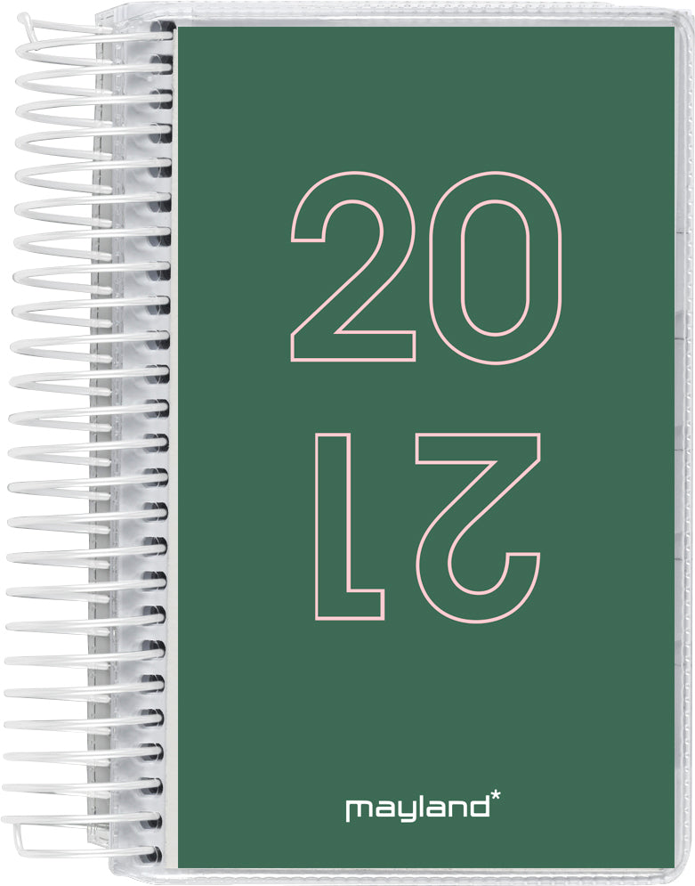 Minispiralkalender 1dag pp 4 ill 2021 8x13cm Mayland