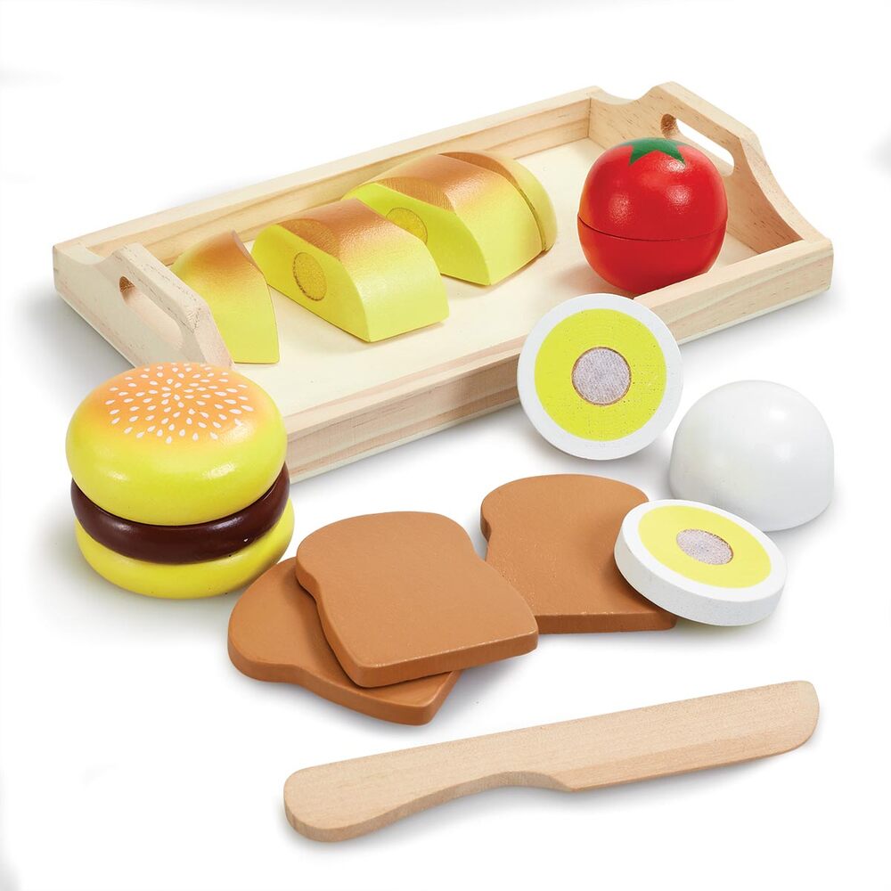 Slicing food playset sandwich