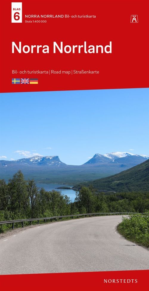 Norra Norrland : bil- och turistkarta - road map - Straßenkarte