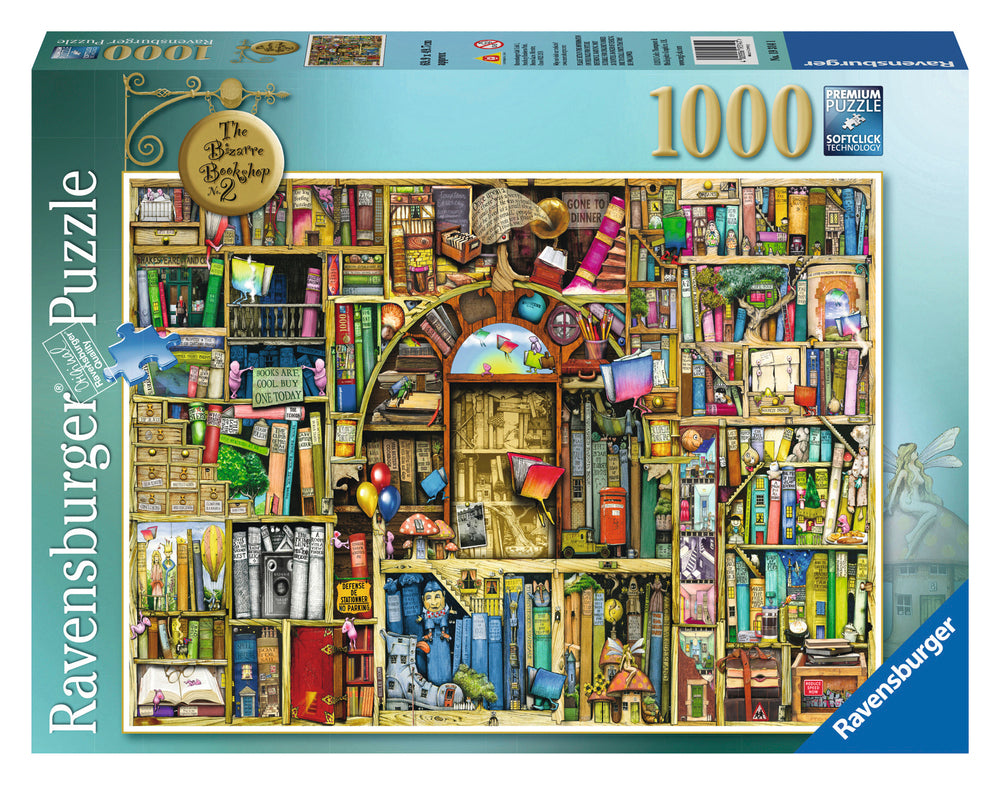Puslespil the bizarre bookshop 2 1000 brikker