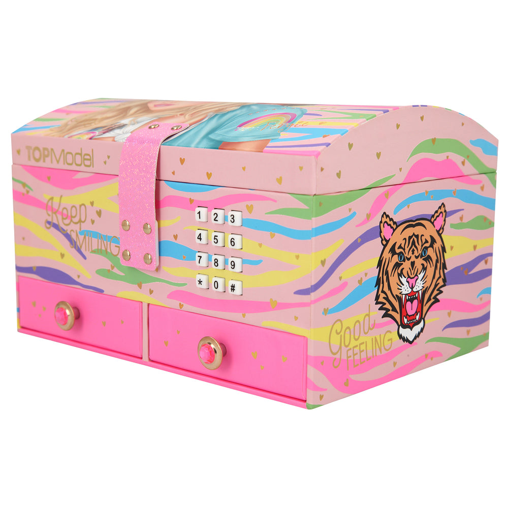 Smykkeskrin TOPModel m/kode & musik tiger