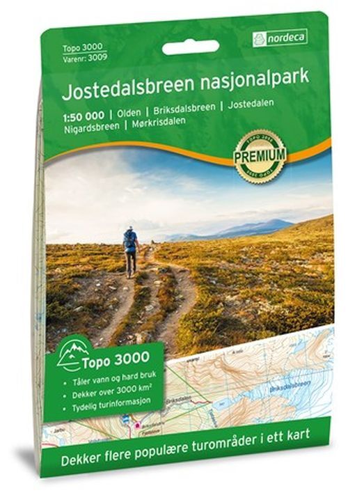 Jostedalsbreen nasjonalpark 1:50 000
