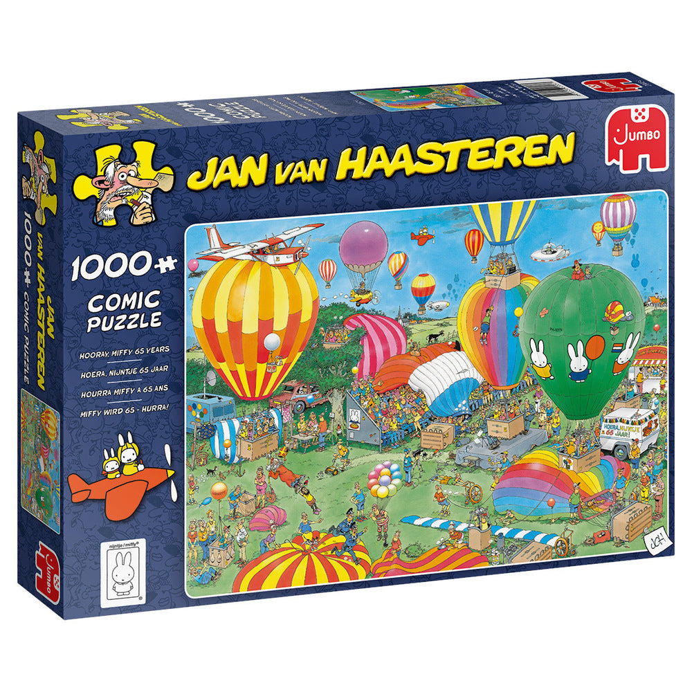 Jvh puslespil hooray, miffy 65 years 1000 brikker