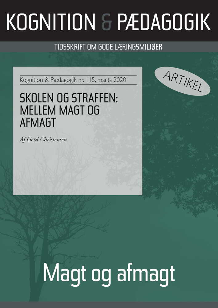 Skolen og straffen: mellem magt og afmagt