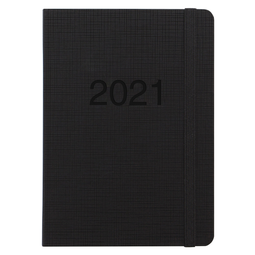 Kalender Letts 2021 memo a6 uge sort sdn
