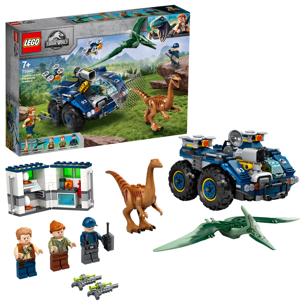 75940 LEGO Jurassic World Gallimimus og Pteranodon flugt