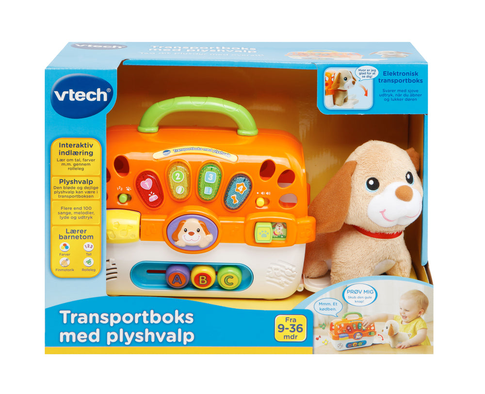Baby transportboks m. plyshvalp DK