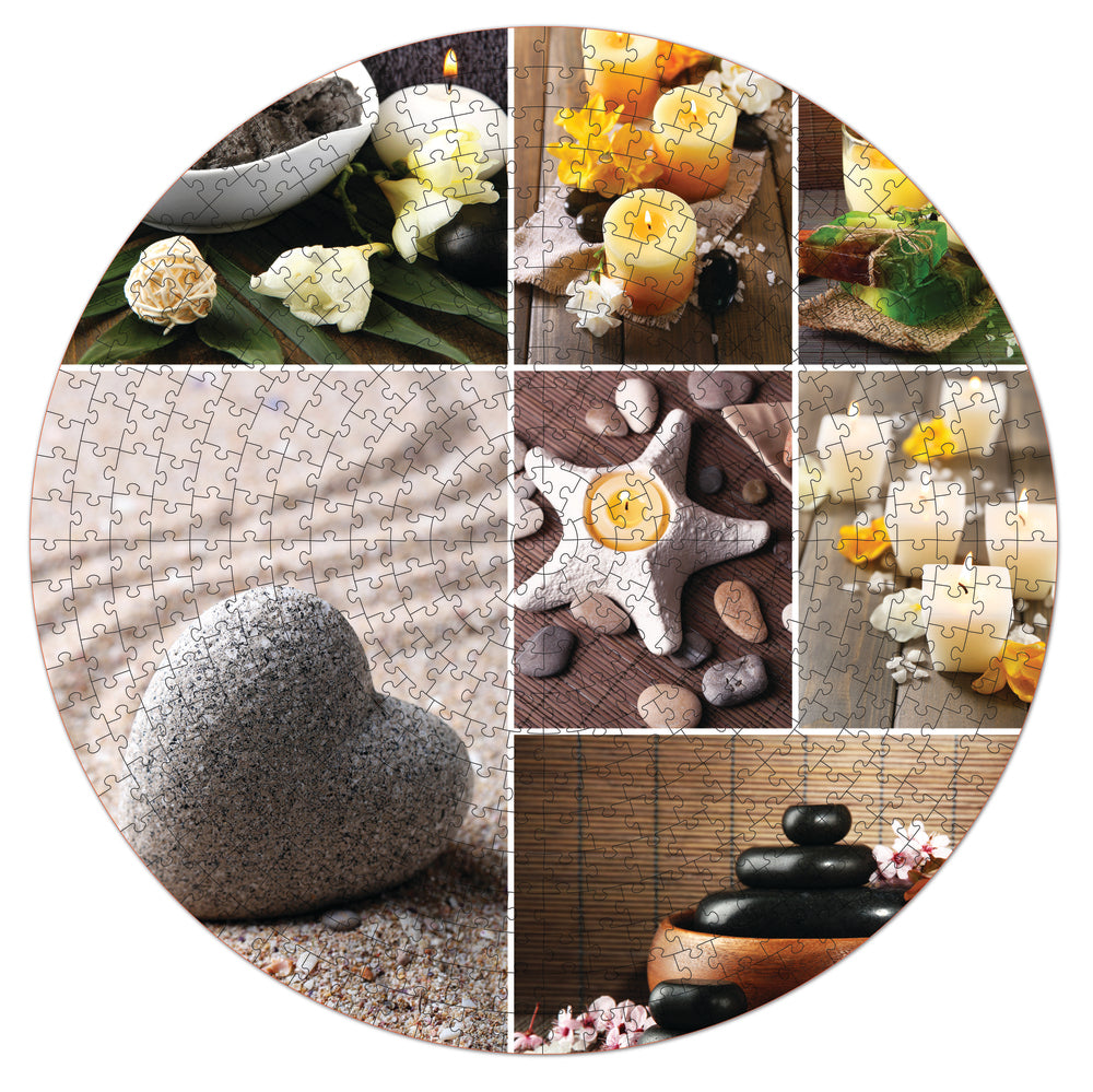 Instagrammable puslespil spa 500 brikker rund