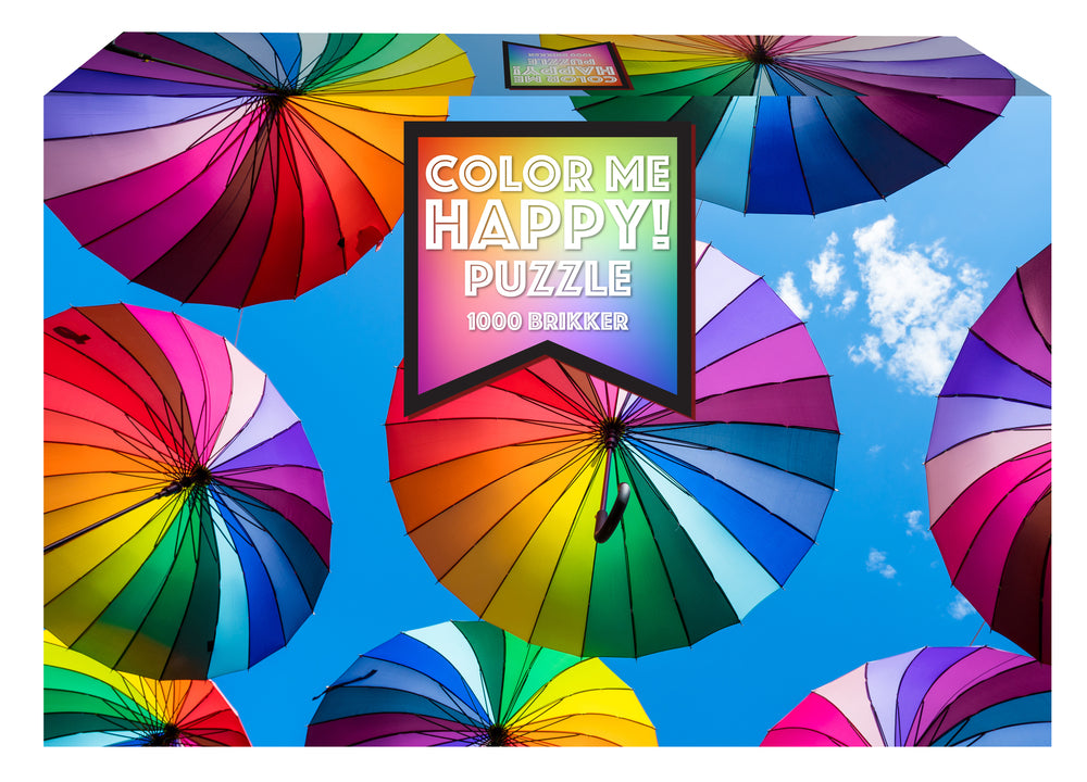 Puslespil Color me happy paraplyer 1000 brikker