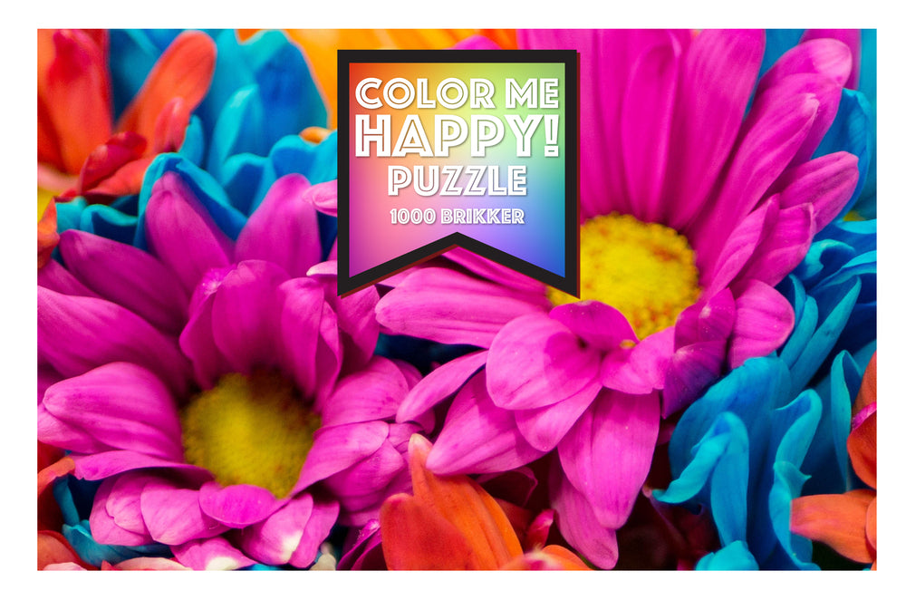 Puslespil Color me happy blomster 1000 brikker