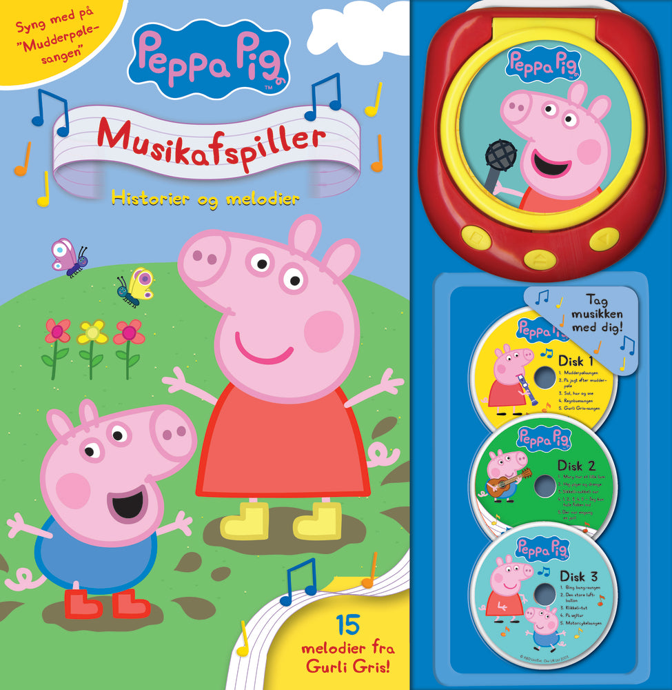 Peppa Pig - Gurli Gris’ musikafspiller - Historier og melodier (med 15 sange)