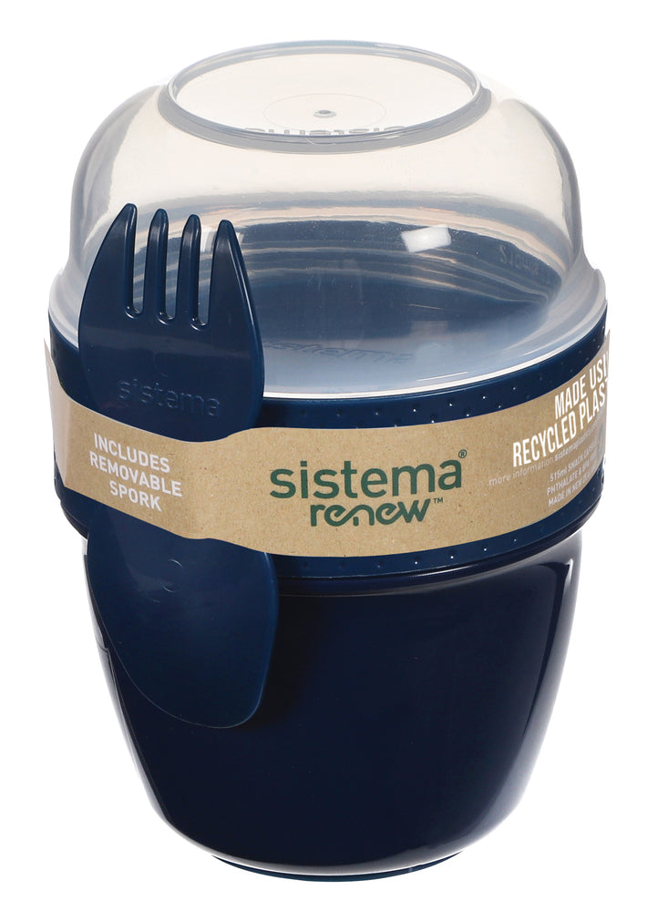 SISTEMA Renew OPBEVARING Snack Capsule 515ml. Ass blå/mint