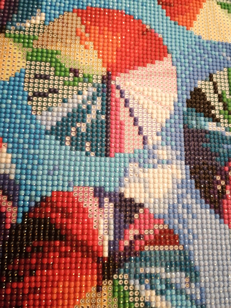 Diamond Art lærred paraplyer farver 20x30 cm
