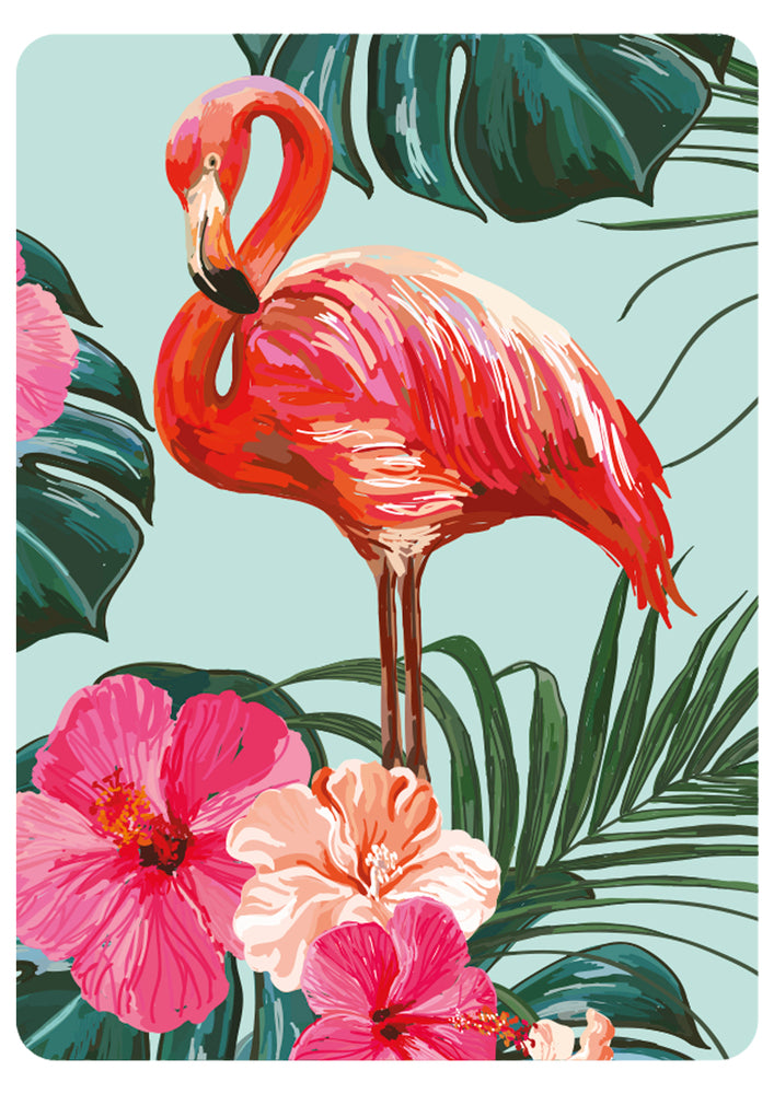Diamond Art flamingo 13x18 cm