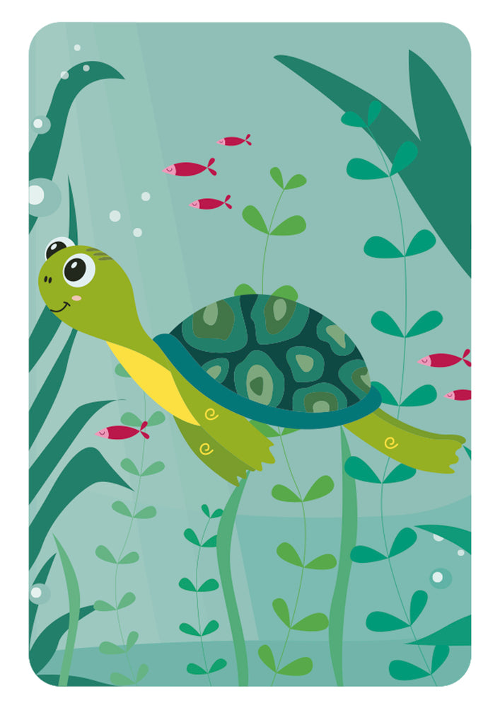 Diamond Art skildpadde 10x15 cm