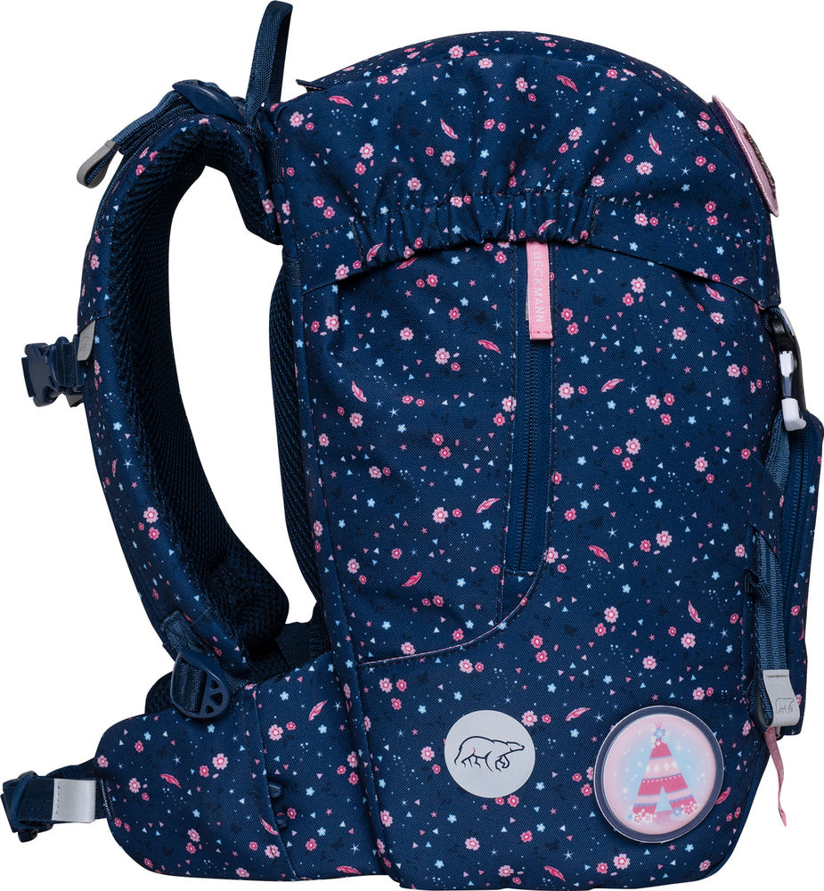 Skoletaske Beckmann classic forest deer blue 22 liter