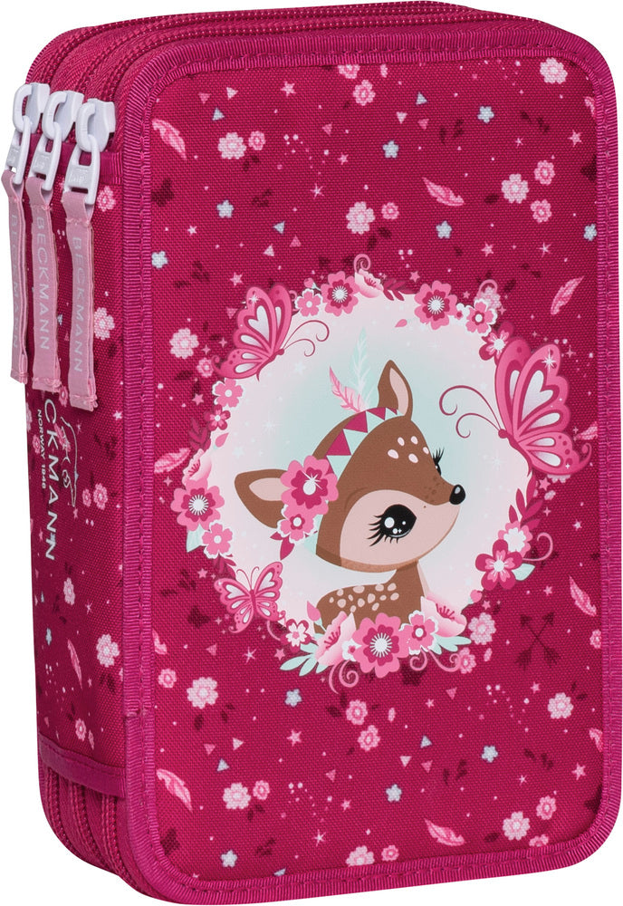 Penalhus Beckmann triple forest deer m/indhold