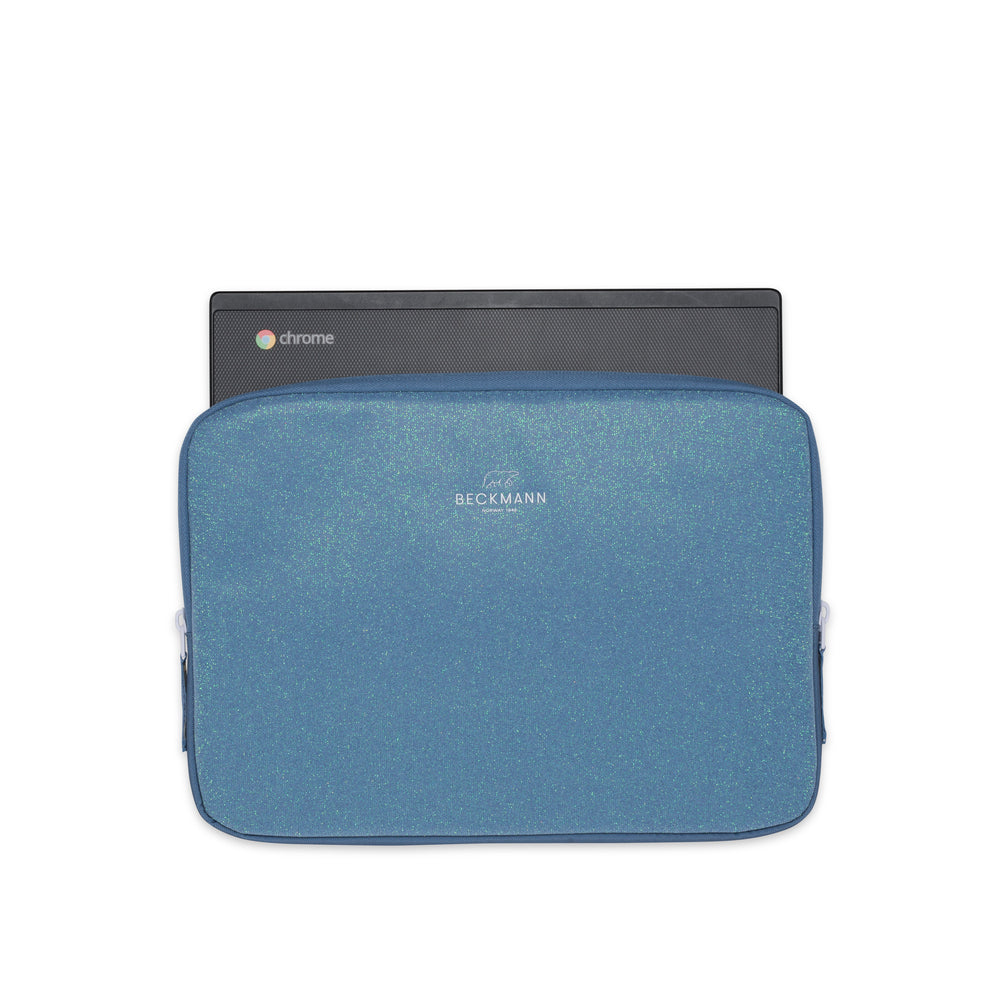 Sleeve pc cover Beckmann blue glitter 23x32 cm medium