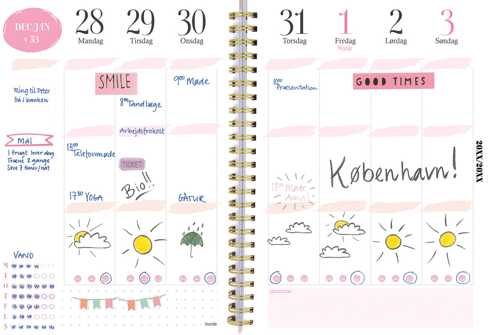STUDIEKALENDER 21/22 MAYLAND LIFE PLANNER A5 PINK UGE
