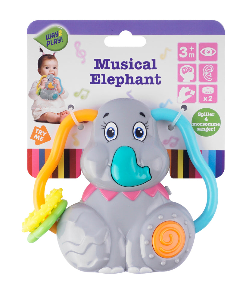 Elefant rangle med musik og elefantlyde