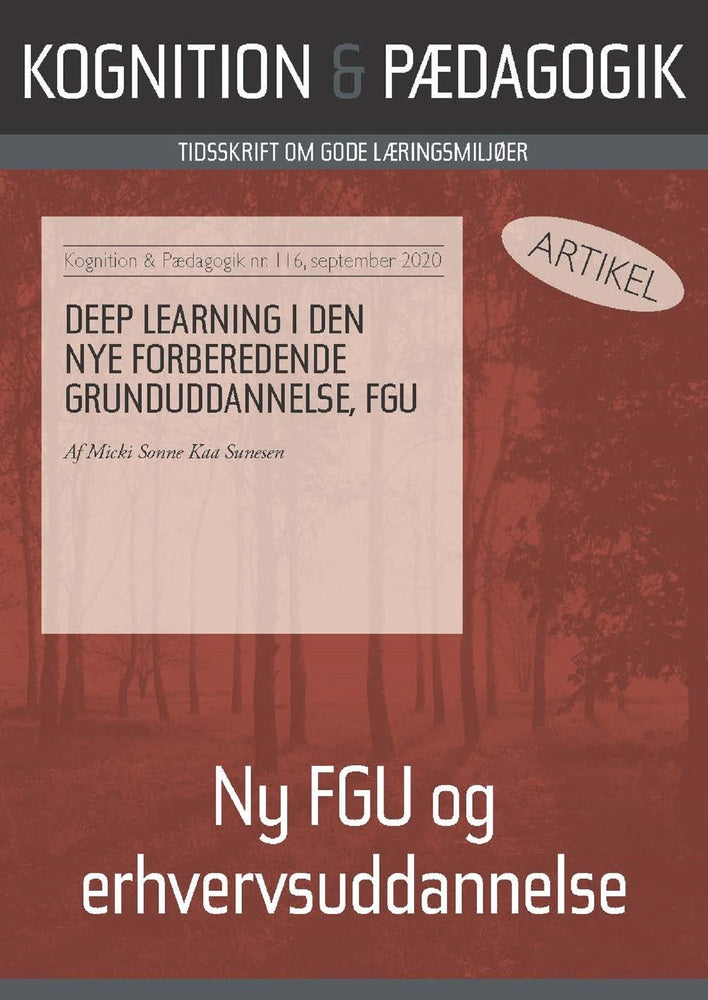 Deep Learning i den nye forberedende grunduddannelse, FGU
