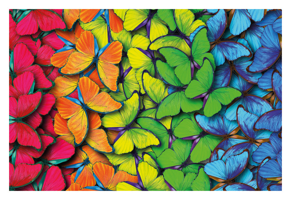 Diamond Art lærred sommerfugle farvede 30 x 20 cm