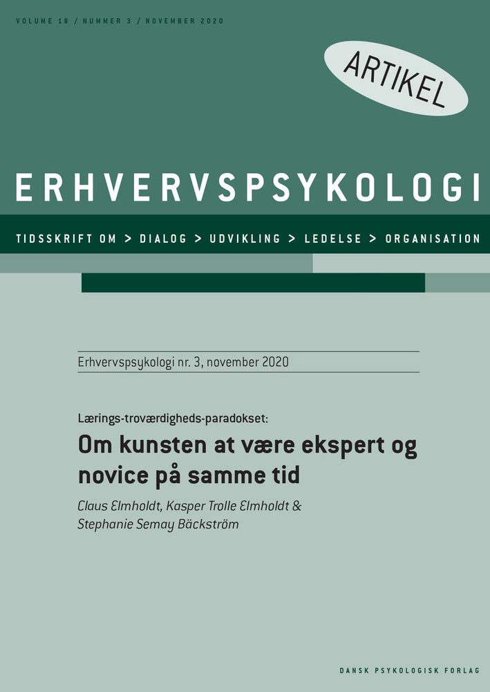Lærings-troværdigheds-paradokset: Om kunsten at være ekspert og novice på samme tid