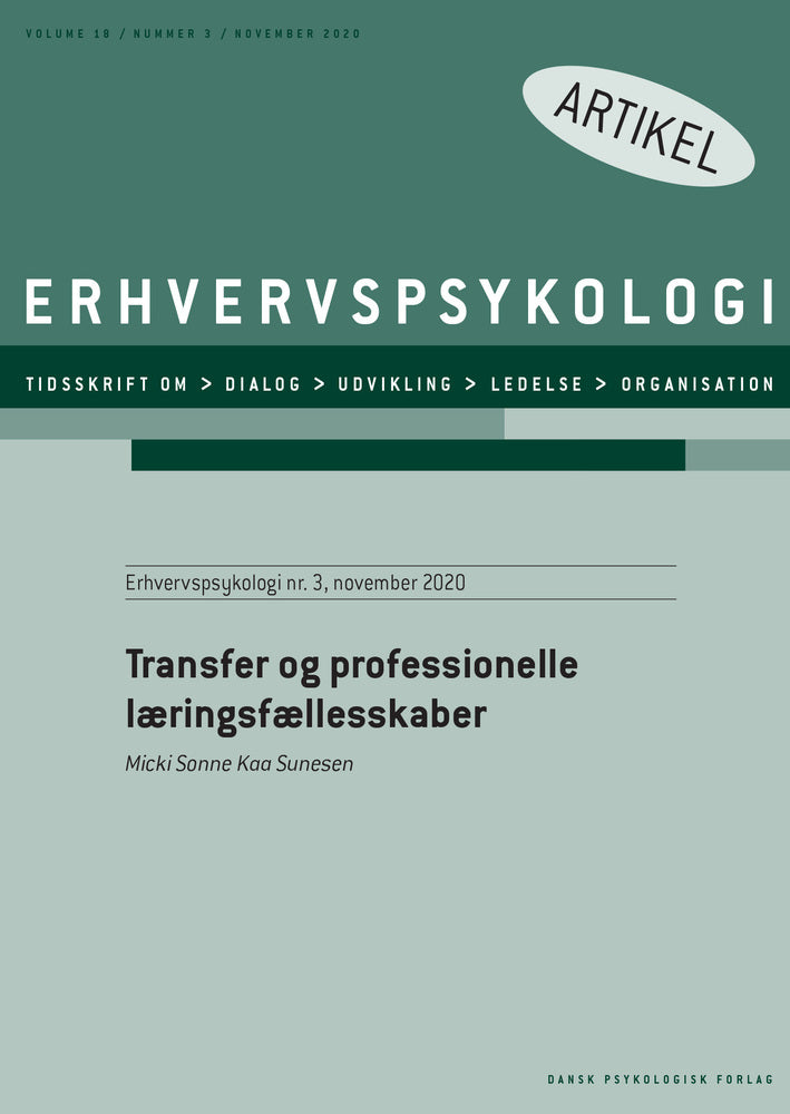 Transfer og professionelle læringsfællesskaber