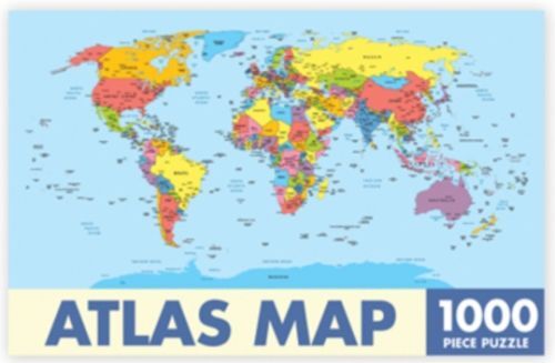 World Map Jigsaw Puzzle - Verdenskort puslespil (1000 brikker)