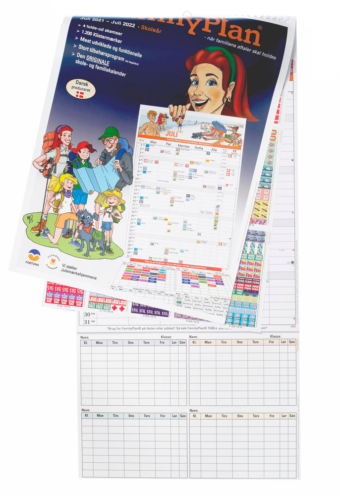 Familiekalender familyplan 2021/22 5-pers.