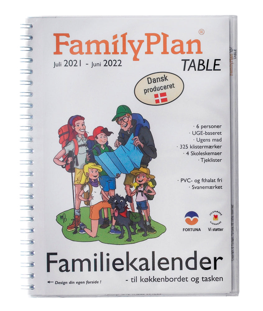 Familiekalender familyplan table 2021/22 6-pers.