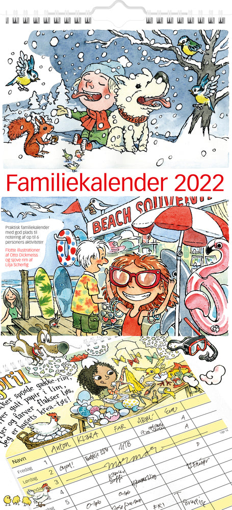 Familiekalender Otto Dickmeiss illu 2022 Mayland