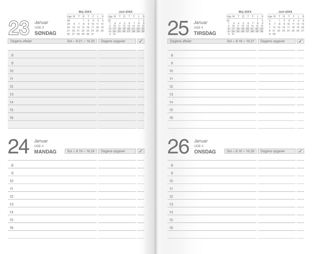 Noteringskalender 2 dage kunstskind sort 2022 Mayland